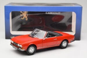 Peugeot 504 Kabriolett Punane Norev 1:18 184754 Metall - pilt 8/8