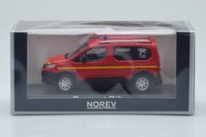Peugeot Rifter Pompiers Punane Norev 1:43 479069 Metall - pilt 4/4