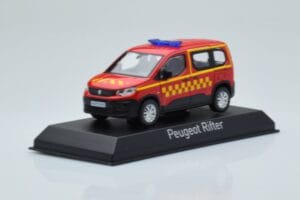 Peugeot Rifter Sapeurs Pompiers Punane Norev 1:43 479071 Metall - pilt 2/4