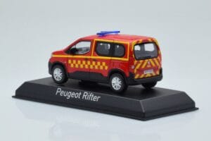 Peugeot Rifter Sapeurs Pompiers Punane Norev 1:43 479071 Metall - pilt 3/4