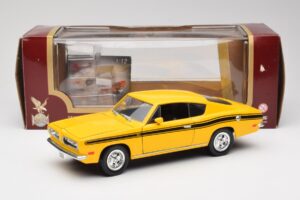 Plymouth Barracuda Kollane Road Legends 1:18 92178 Metall - pilt 8/8