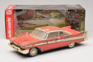 Plymouth Fury Punane Christine Räpane Versioon Auto World 1:18 AWSS119/06 Metall - pilt 8/8