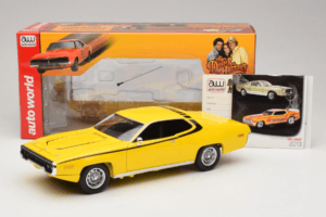 Plymouth Satellite Daisy Dukes of Hazzard Auto World 1:18 AWSS105/06 Metall - pilt 8/8