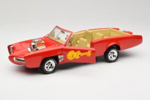 Pontiac GTO Monkeemobile Punane ERTL 1:18 33150 Metall - pilt 2/8