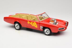 Pontiac GTO Monkeemobile Punane ERTL 1:18 33150 Metall - pilt 6/8