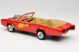 Pontiac GTO Monkeemobile Punane ERTL 1:18 33150 Metall - pilt 7/8
