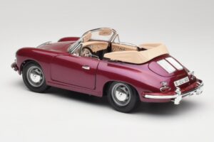 Porsche 356B Kabriolett Baklažaan Bburago 1:18 3021-M4 Metall - pilt 7/8