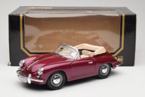 Porsche 356B Kabriolett Baklažaan Bburago 1:18 3021-M4 Metall - pilt 8/8