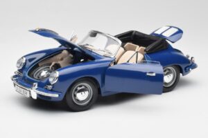 Porsche 356B Kabriolett Sinine Bburago 1:18 3051 Metall - pilt 2/8