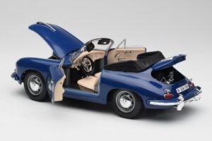 Porsche 356B Kabriolett Sinine Bburago 1:18 3051 Metall - pilt 5/8