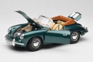 Porsche 356B Kabriolett Roheline Bburago 1:18 3051-M1 Metall - pilt 2/8