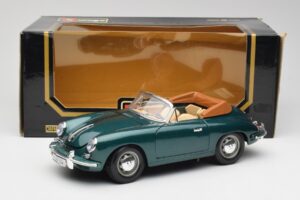Porsche 356B Kabriolett Roheline Bburago 1:18 3051-M1 Metall - pilt 8/8