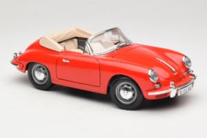 Porsche 356B Kabriolett Punane Tchibo 1:18 45703 Metall - pilt 6/8