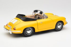 Porsche 356B Kabriolett Kollane Bburago 1:18 3031 Metall - pilt 3/8