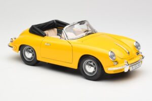 Porsche 356B Kabriolett Kollane Bburago 1:18 3031 Metall - pilt 6/8