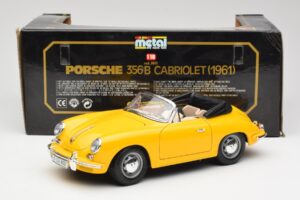 Porsche 356B Kabriolett Kollane Bburago 1:18 3031 Metall - pilt 8/8