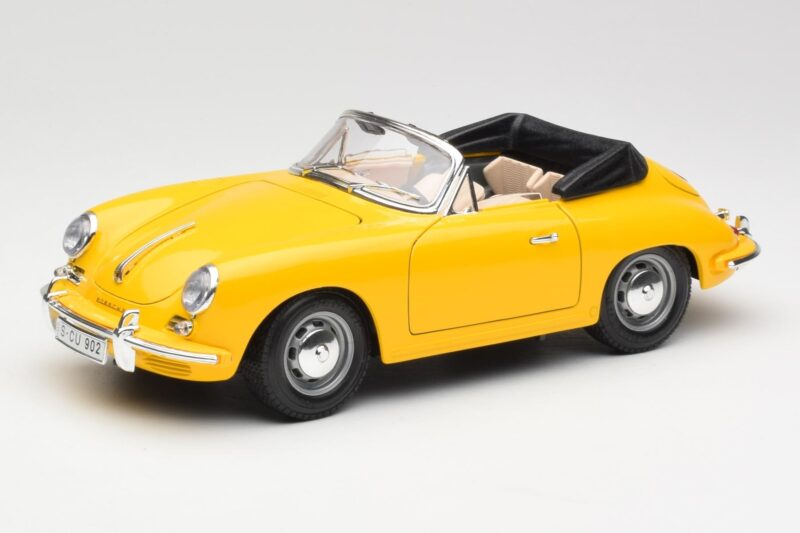 Porsche 356B Kabriolett Kollane Bburago 1:18 3031 Metall