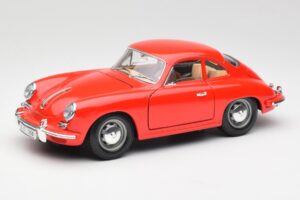 Porsche 356B Punane Bburago 1:18 3021 Metall