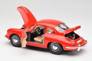 Porsche 356B Punane Bburago 1:18 3021 Metall - pilt 5/8