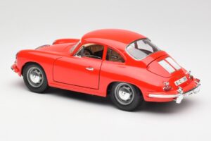 Porsche 356B Punane Bburago 1:18 3021 Metall - pilt 7/8