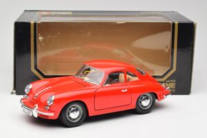 Porsche 356B Punane Bburago 1:18 3021 Metall - pilt 8/8