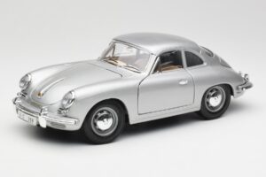 Porsche 356B Hõbedane Bburago 1:18 3021-M1 Metall