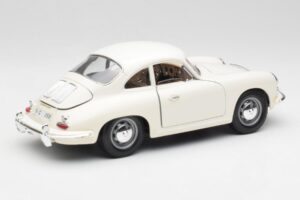Porsche 356B Valge Bburago 1:18 3021-M3 Metall - pilt 3/8