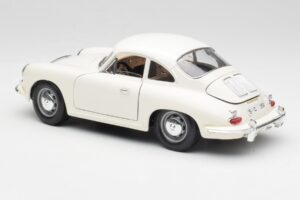 Porsche 356B Valge Bburago 1:18 3021-M3 Metall - pilt 7/8