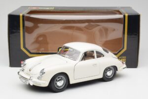 Porsche 356B Valge Bburago 1:18 3021-M3 Metall - pilt 8/8