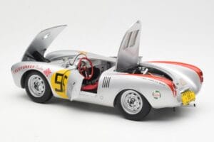 Porsche 550-1500 RS Spyder #55 H. Herrmann Carrera Panamericana 1954 AUTOart 1:18 85470 Metall - pilt 5/8