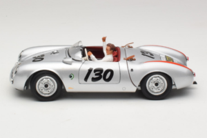 Porsche 550 A Spyder Little Bastard James Dean Schuco 1:18 450033200 Metall - pilt 4/8