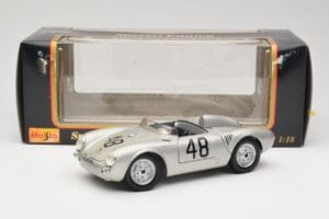 Porsche 550A Spyder #48 Sports Prototype 1955 Maisto 1:18 50341 Metall - pilt 8/8