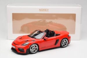 Porsche 718 Spyder RS Guards Red Norev 1:18 187271 Metall - pilt 8/8
