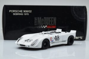 Porsche 908/02 #48 S. McQueen / P. Revson 12 Hours of Sebring 2nd Place Post Race Version 1970 AUTOart 1:18 87072 Metall - pilt 8/8