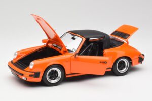 Porsche 911 930 Carrera 3.2 Targa Oranž Minichamps 1:18 100063064 Metall - pilt 2/8