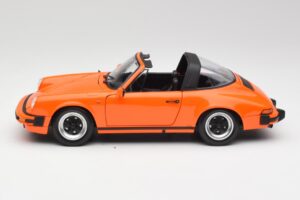 Porsche 911 930 Carrera 3.2 Targa Oranž Minichamps 1:18 100063064 Metall - pilt 4/8
