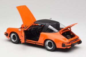 Porsche 911 930 Carrera 3.2 Targa Oranž Minichamps 1:18 100063064 Metall - pilt 5/8