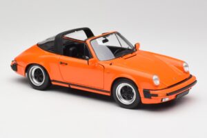 Porsche 911 930 Carrera 3.2 Targa Oranž Minichamps 1:18 100063064 Metall - pilt 6/8