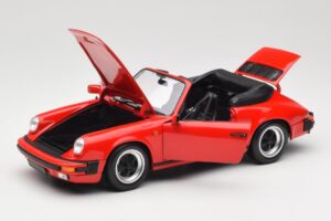 Porsche 911 930 Carrera 3.2 Cabriolet Guards Red Minichamps 1:18 110063030 Metall - pilt 2/8