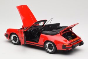 Porsche 911 930 Carrera 3.2 Cabriolet Guards Red Minichamps 1:18 110063030 Metall - pilt 5/8