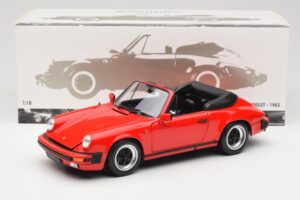 Porsche 911 930 Carrera 3.2 Cabriolet Guards Red Minichamps 1:18 110063030 Metall - pilt 8/8