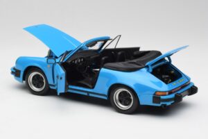 Porsche 911 930 Carrera Kabriolett Sinine Minichamps 1:18 100063032 Metall - pilt 5/8
