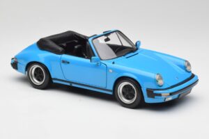 Porsche 911 930 Carrera Kabriolett Sinine Minichamps 1:18 100063032 Metall - pilt 6/8