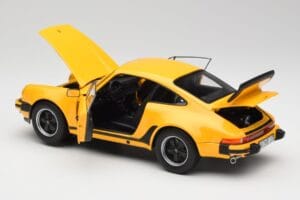 Porsche 911 930 Turbo 3.0 Kollane Norev 1:18 187579 Metall - pilt 5/8