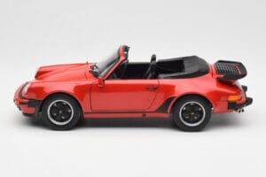 Porsche 911 930 Turbo Kabriolett Punane Norev 1:18 187664 Metall - pilt 4/8