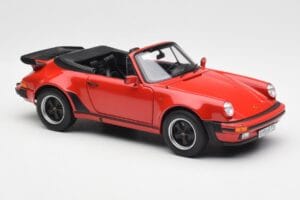 Porsche 911 930 Turbo Kabriolett Punane Norev 1:18 187664 Metall - pilt 6/8