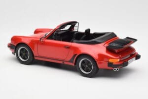 Porsche 911 930 Turbo Kabriolett Punane Norev 1:18 187664 Metall - pilt 7/8