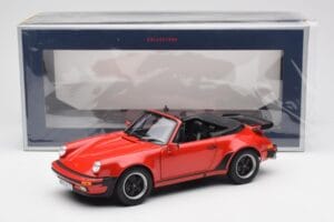 Porsche 911 930 Turbo Kabriolett Punane Norev 1:18 187664 Metall - pilt 8/8