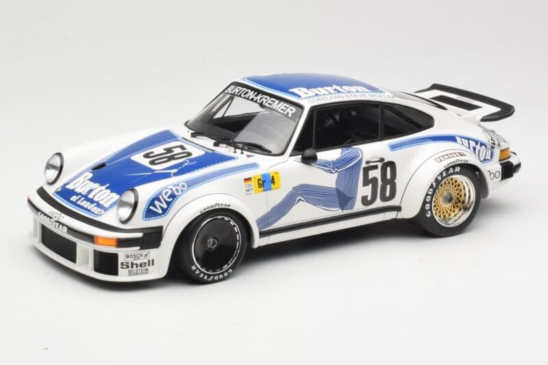 Porsche 911 934 #58 B. Wollek / P. Gurdjian Kremer Racing Winners Group 4 24 Hours of Le Mans 1977 Minichamps 1:18 155776458 