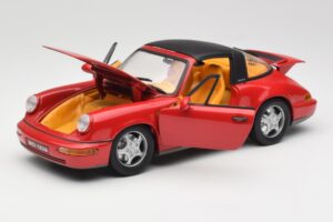 Porsche 911 964 Carrera 2 Targa Punane Anson 1:18 30305-W Metall - pilt 2/8